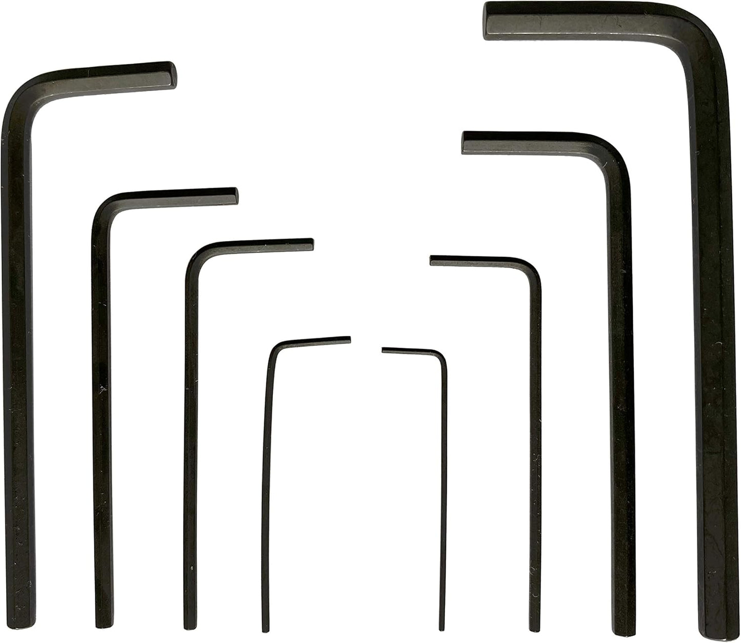 NordWolf 8-Piece Metric Short Allen Wrench Set, S2 Steel Mini Hex L-Keys, Sizes 0.7mm to 4.0mm